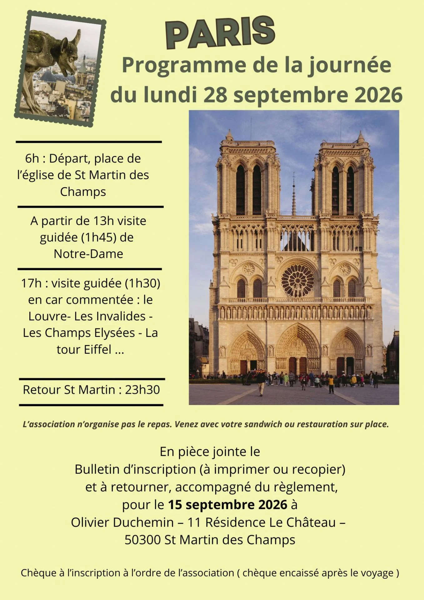 Paris notre dame 2026